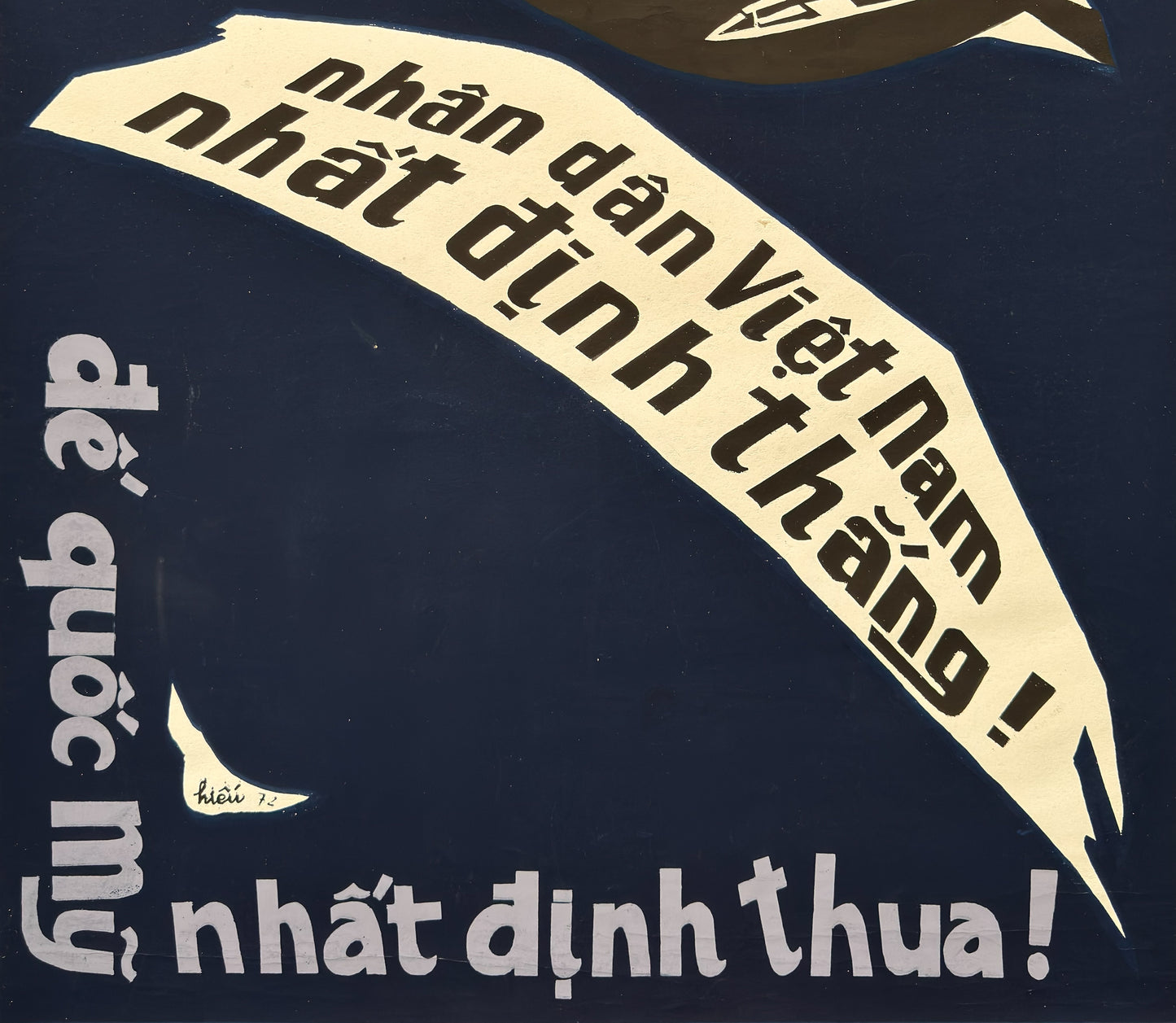 Vietnamese Propaganda Poster - Determined to Win - Political Art