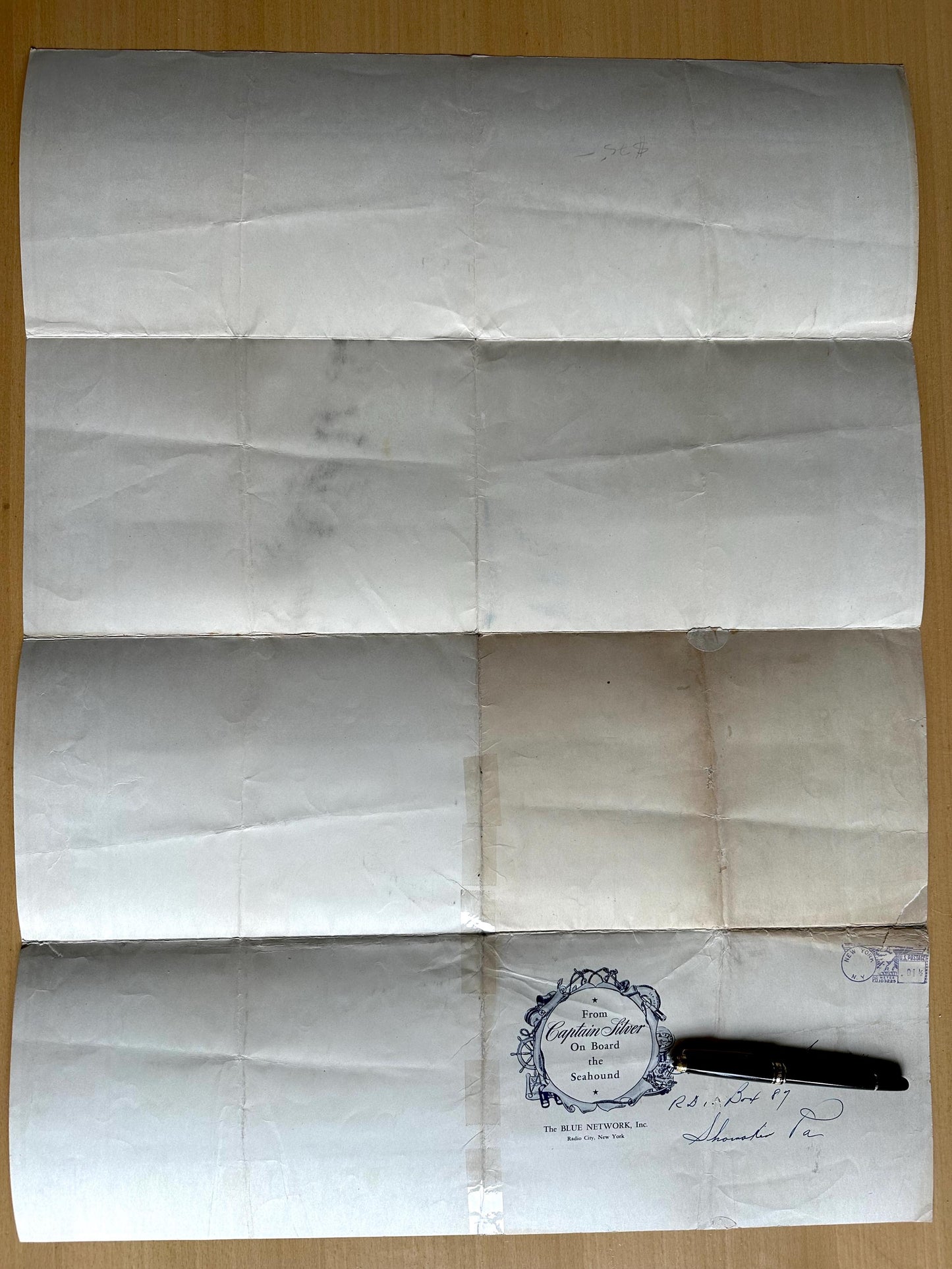 RARE Original 1942 Illustrated Retro Map of North and South America - Captain Silver's Sea Chart - WWII Collectible Colourful Poster