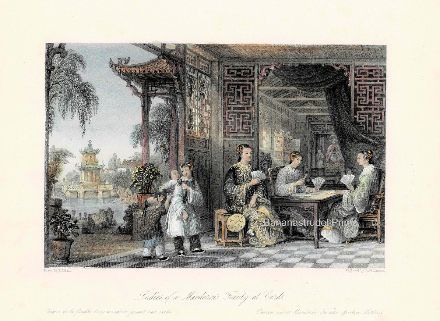 DIGITAL DOWNLOAD - A Mandarin's Family Playing Cards - China - From 1842 China Views