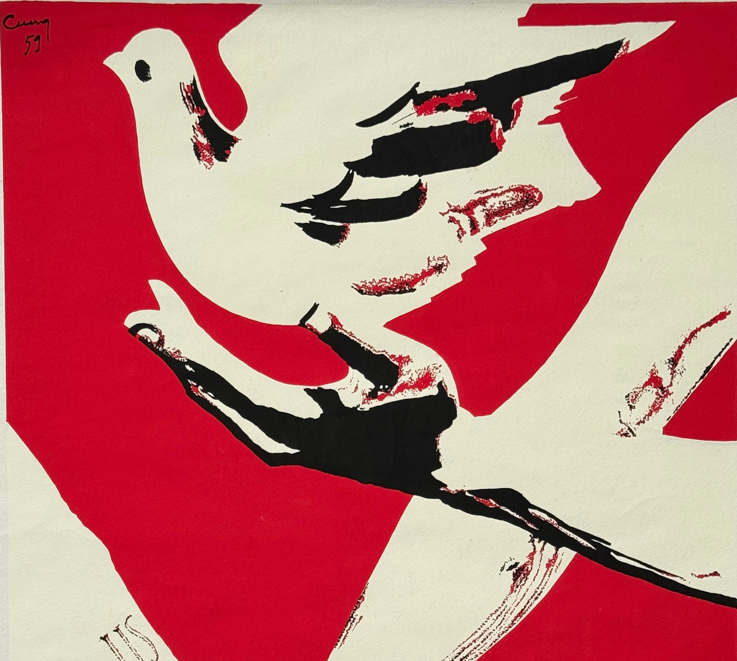 Vietnamese Propaganda Poster - War and Peace - Political Art
