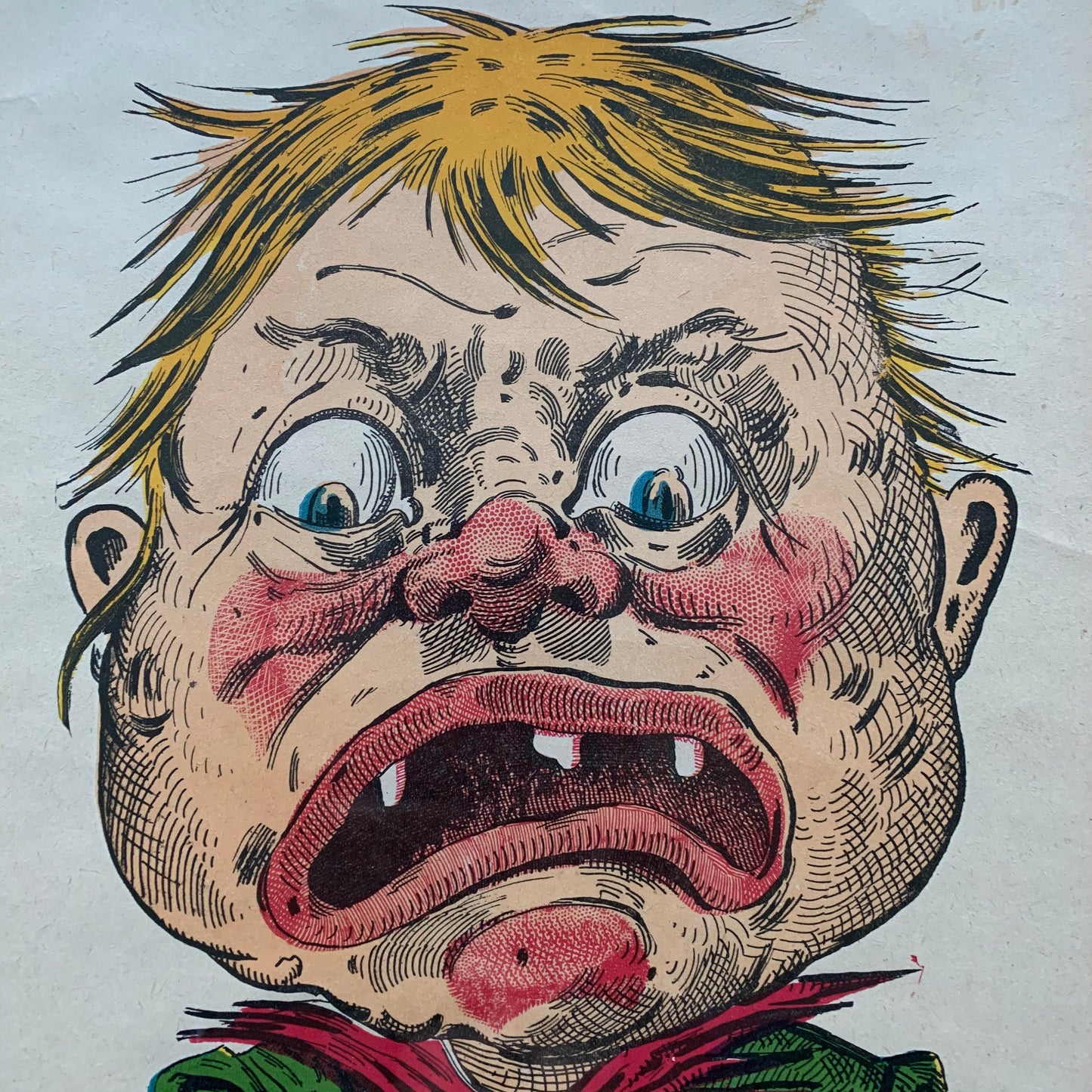 Very Rare Large Antique Penny Dreadful / Vinegar Valentine / 1850s - 1890s Insult - She Tiger - Tigress - Ugly Woman